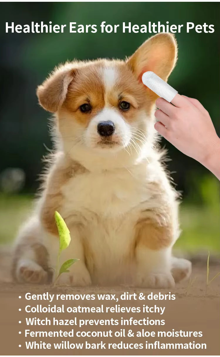Furjoy - Pet Ear Cleaning Wipes
